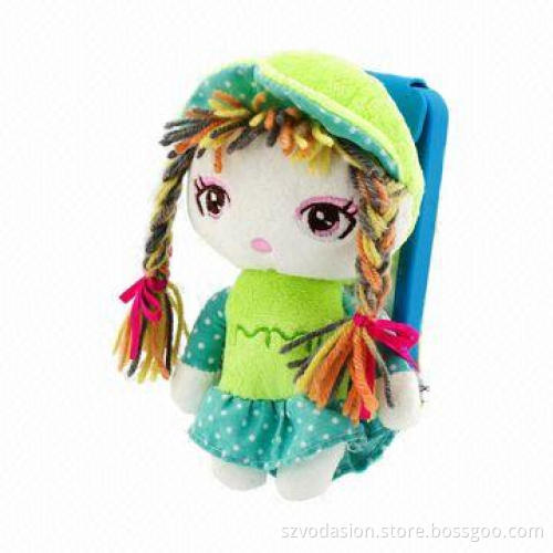 Soft Plush Cartoon Cute Girl Soft Silicone Case for Cell Phone, Promotional Gifts